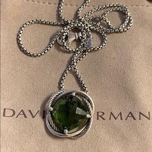 Beautiful David Yurman Emerald Necklace